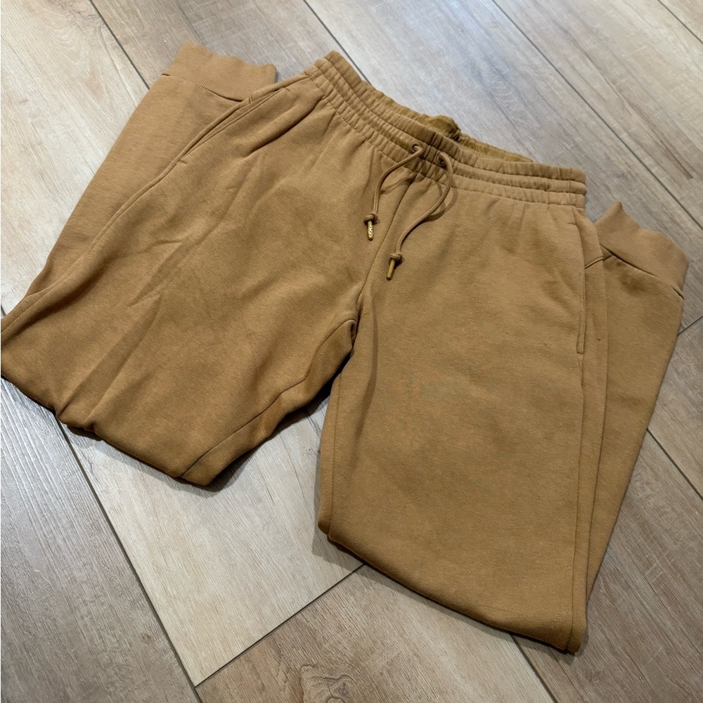 Tan Adidas Jogger Sweatpants